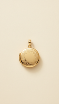 Custom Gold Locket Keepsake Pendant